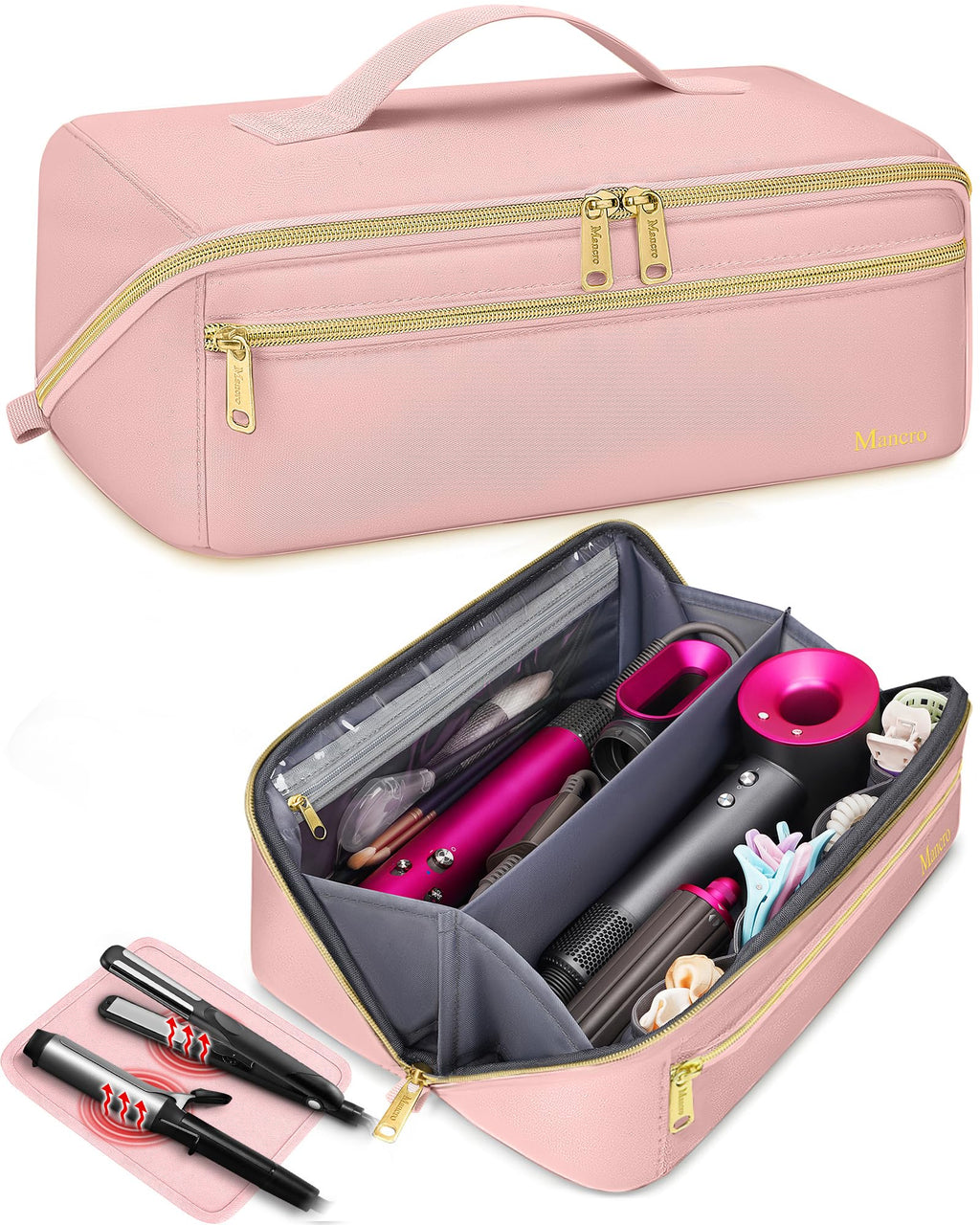 Hot Hair Tools Travel Bag with Heat Resistant Mat