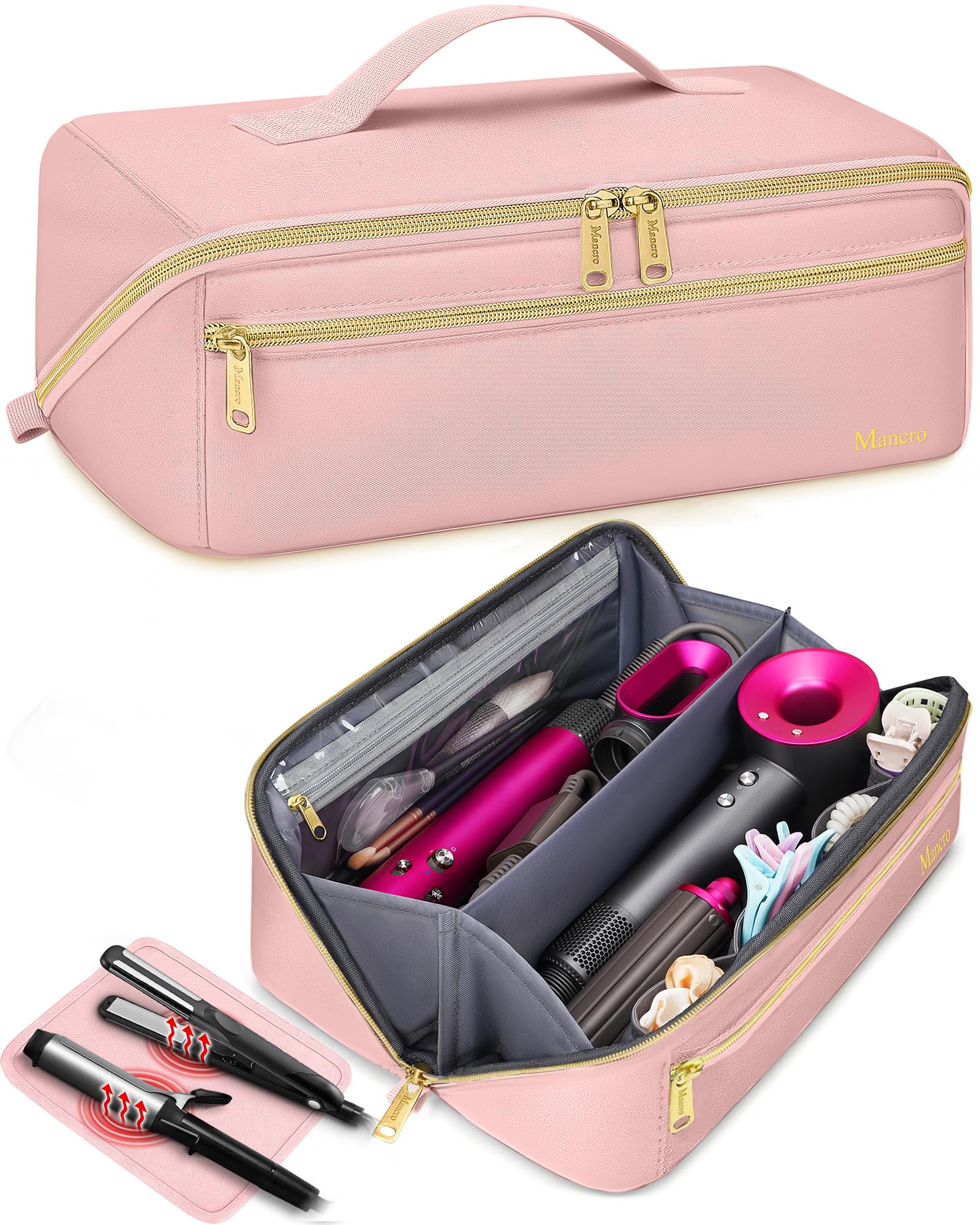 Hot Hair Tools Travel Bag with Heat Resistant Mat