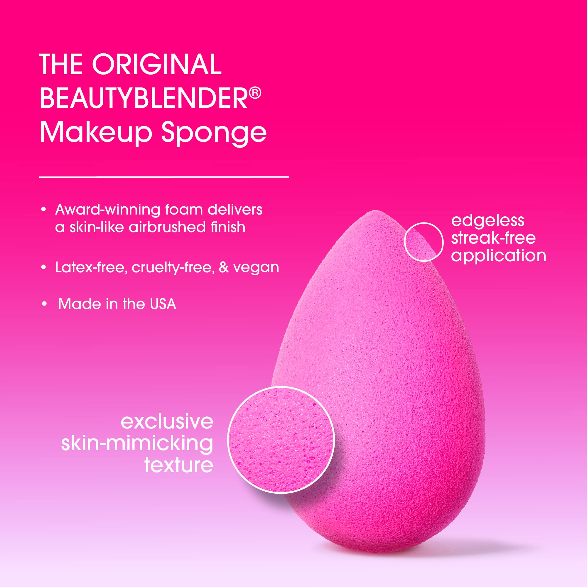 Professional Vegan Makeup Sponge Set for Flawless Application