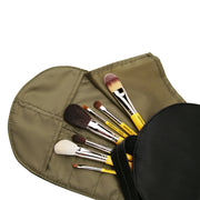 Professional Makeup Travel Brush Set with Roll Up Pouch
